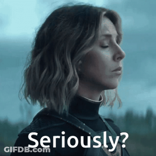 Seriously Face Turn Loop Sylvie Loki Marvel Movie GIF