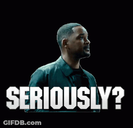 Seriously Head Turn Will Smith Meme GIF