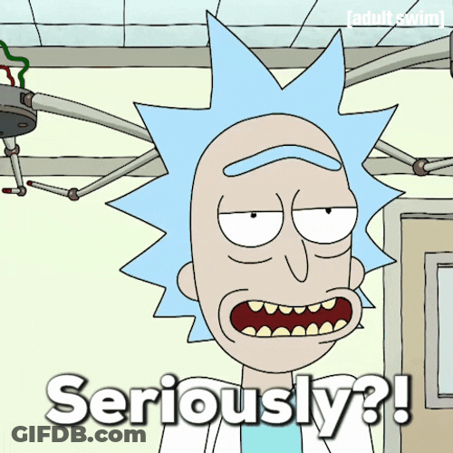 Seriously Oh My God Animated Rick Morty Show GIF
