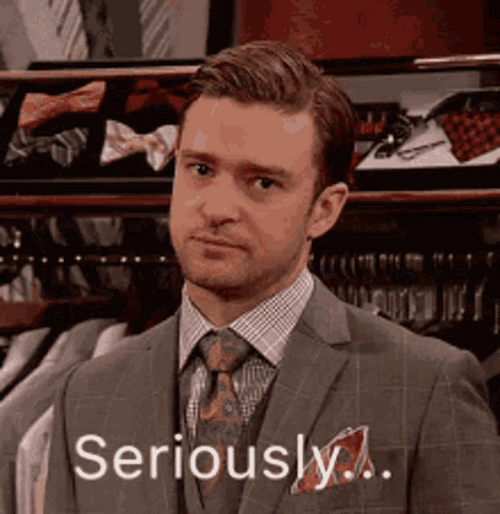 Seriously Poker Face Reaction Justin Timberlake GIF