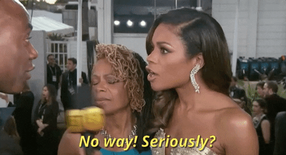 Seriously Shocked Naomi Harris Golden Globes GIF