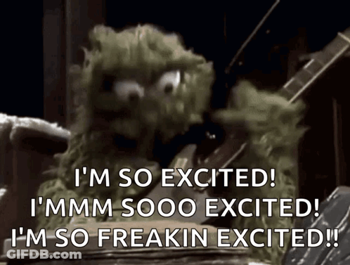Sesame Street Character Excited GIF