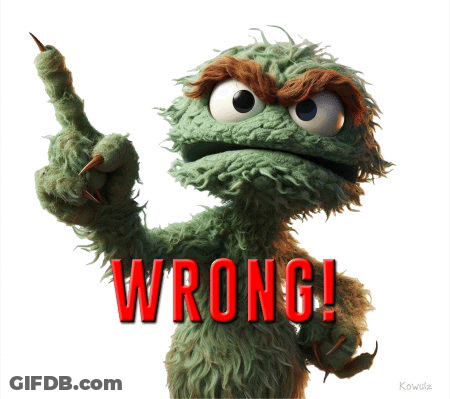 Sesame Street Character Saying Wrong GIF