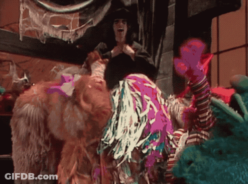 Sesame Street Characters Including Elmo And Muppets GIF