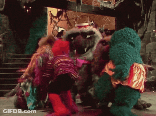 Sesame Street Cookie Monster And Elmo GIF