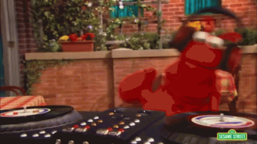 Sesame Street DJ Elmo GIF