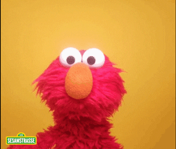 Sesame Street Elmo Cute Wave GIF