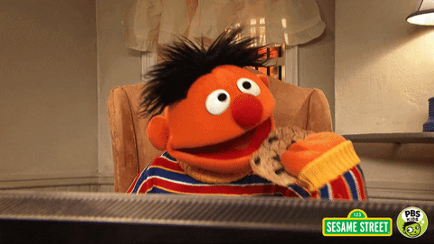 Sesame Street Ernie Eating Pbs Kids GIF