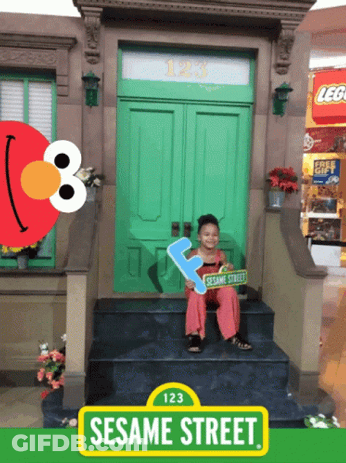 Sesame Street Happy Kid GIF