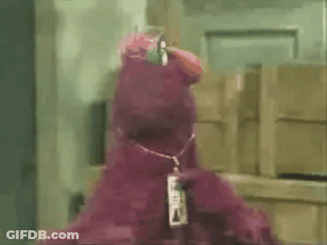 Sesame Street Telly Faint GIF
