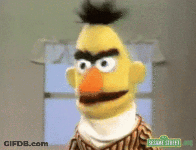 Sesame Street Vert Mad Angry GIF