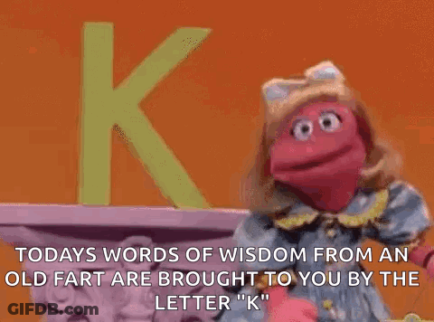 Sesame Street Words Of Wisdom Letter K GIF