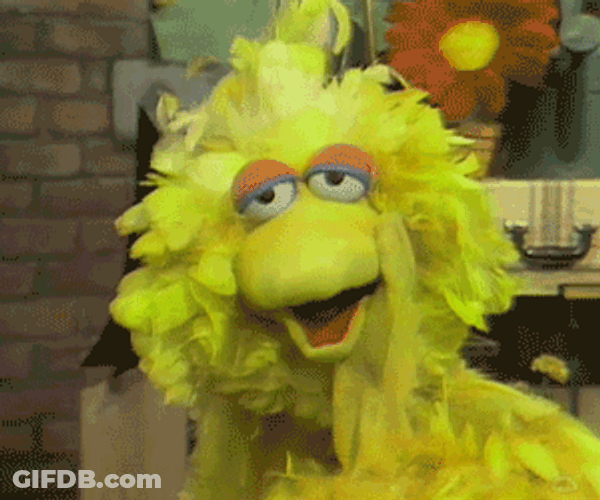 Sesame Street Yellow Big Bird Facepalm GIF