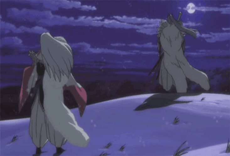 Sesshomaru And His Father GIF