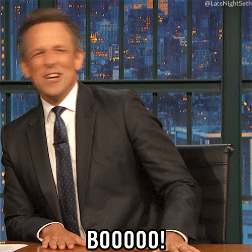 Seth Meyers Boo GIF