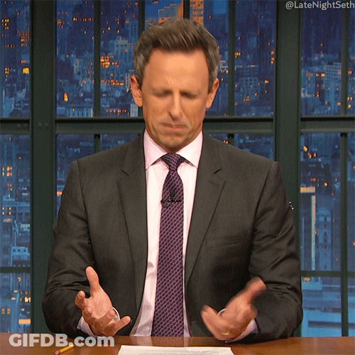 Seth Meyers Confused Face GIF