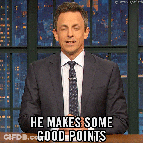Seth Meyers Its Valid He Makes Some Good Points GIF