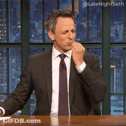 Seth Meyers Perfecto Chef Thanks GIF