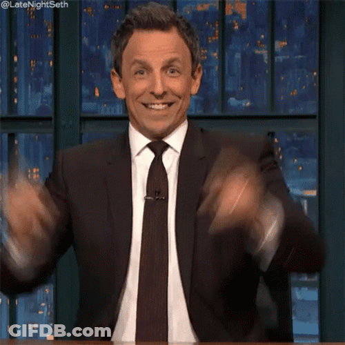 Seth Meyers Pointing GIF