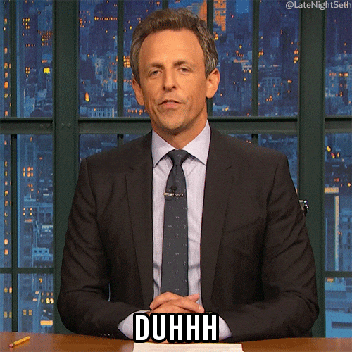 Seth Meyers SNL Duhhh GIF