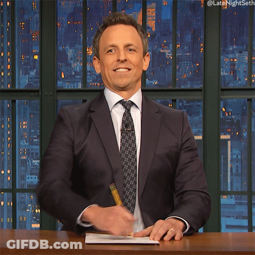 Seth Meyers Take Notes GIF