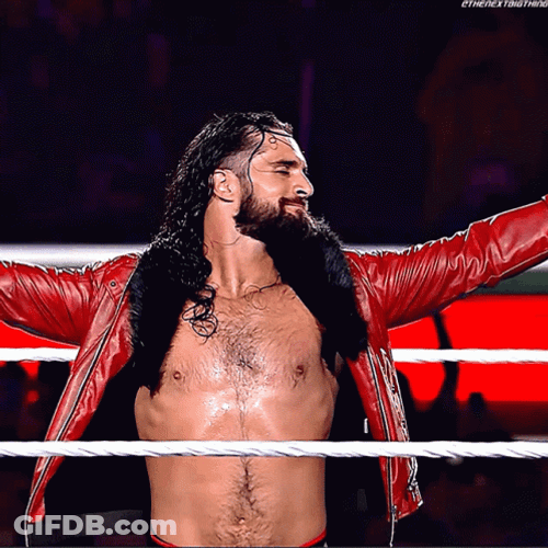 Seth Rollins Being Proud GIF