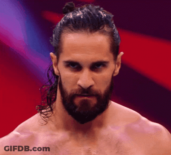 Seth Rollins Fighting Look GIF