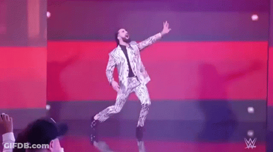 Seth Rollins Happy Dancing GIF