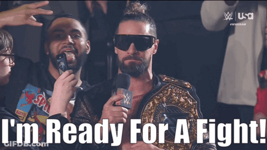Seth Rollins I'm Ready For The Fight GIF