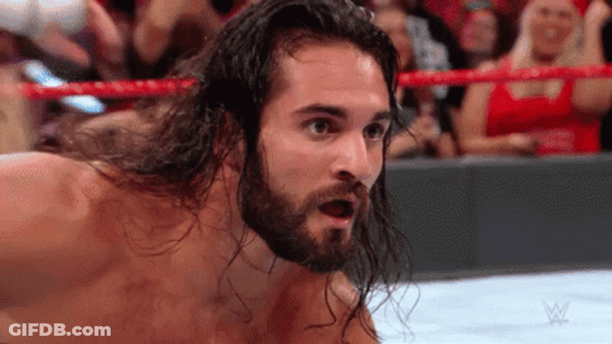 Seth Rollins In A Shocked State GIF