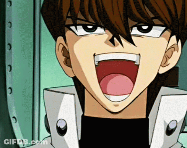Seto Kaiba Laughing Hard GIF