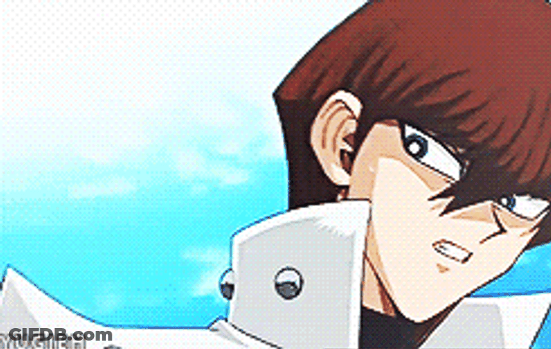 Seto Kaiba Scared Look GIF