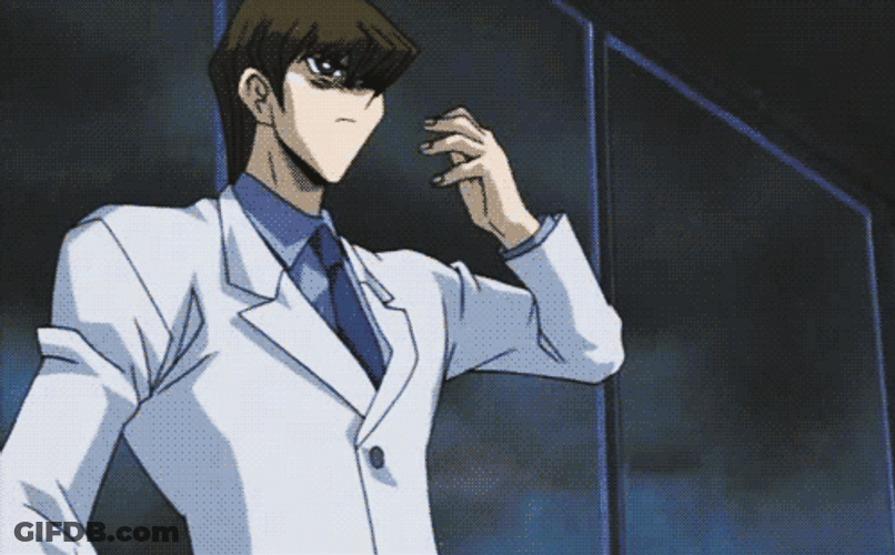 Seto Kaiba Taking Off Necktie GIF