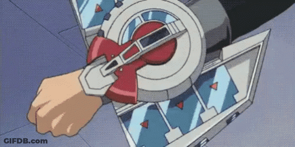 Seto Kaiba Using Duel Disk GIF