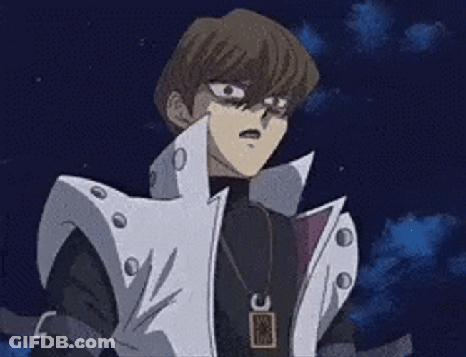 Seto Kaiba With Dreadful Look GIF