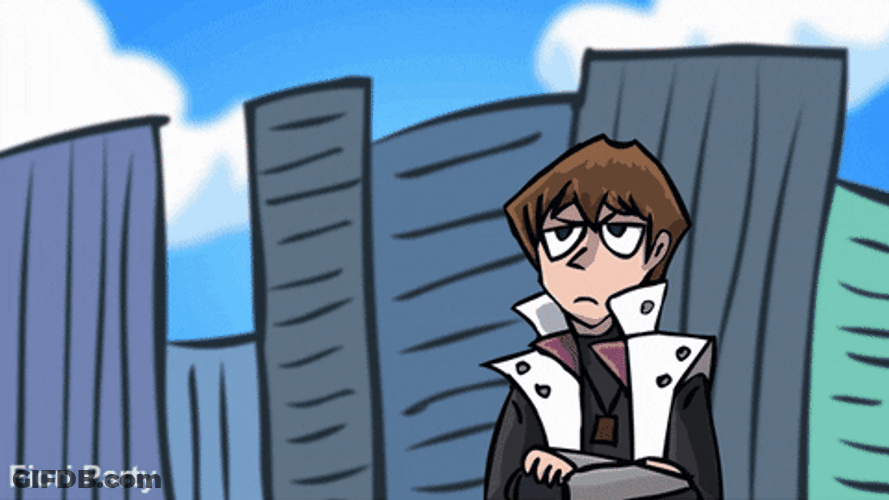 Seto Kaiba With White Dragon GIF
