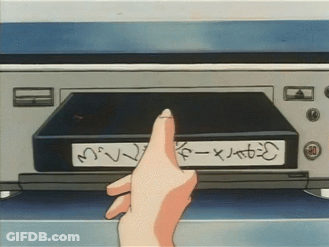Setting Up Vhs Tape To VCR Animation GIF