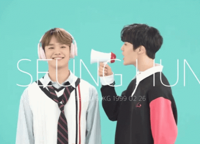 Seung Hun Holds Megaphone GIF