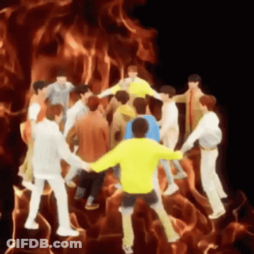 Seventeen Circle Flames GIF