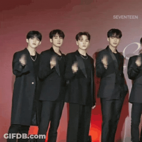Seventeen Fingers Hearts GIF