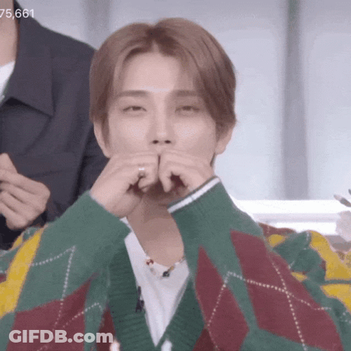 Seventeen Joshua Hong Heart GIF