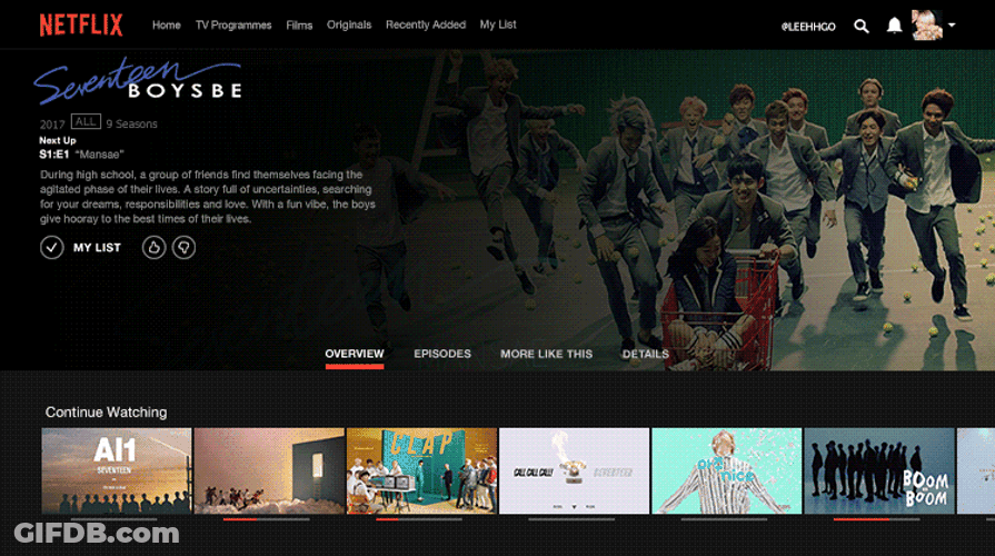 Seventeen Netflix GIF