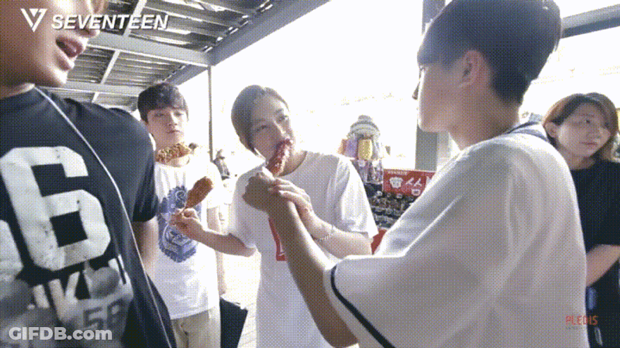Seventeen Street Food Eating GIF
