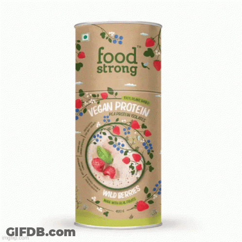 Several Food Strong Products Including Chocolate Smoothie Lite GIF