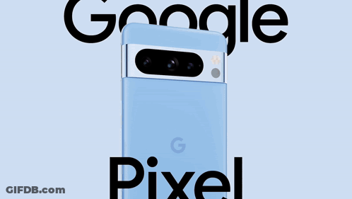 Several Google Phones Are Displayed On A White Background GIF