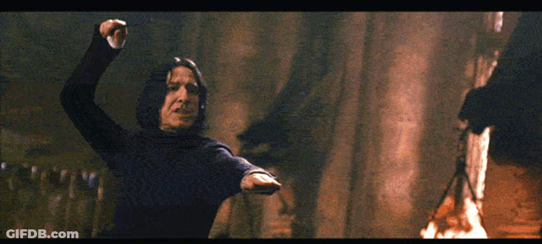 Severus Snape Expelliarmus GIF