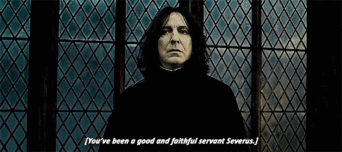 Severus Snape Good Faithful Servant GIF