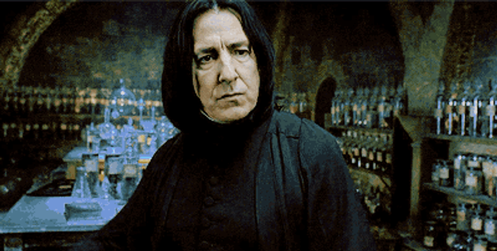 Severus Snape Magic Wand GIF