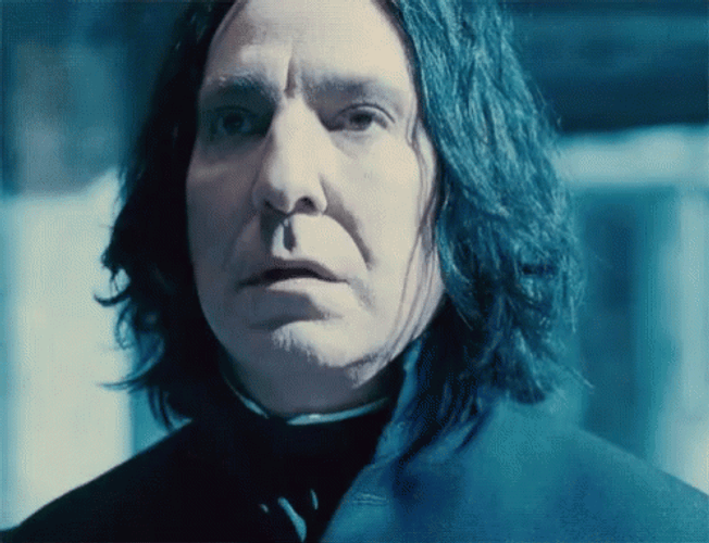 Severus Snape Shocked Lightning GIF