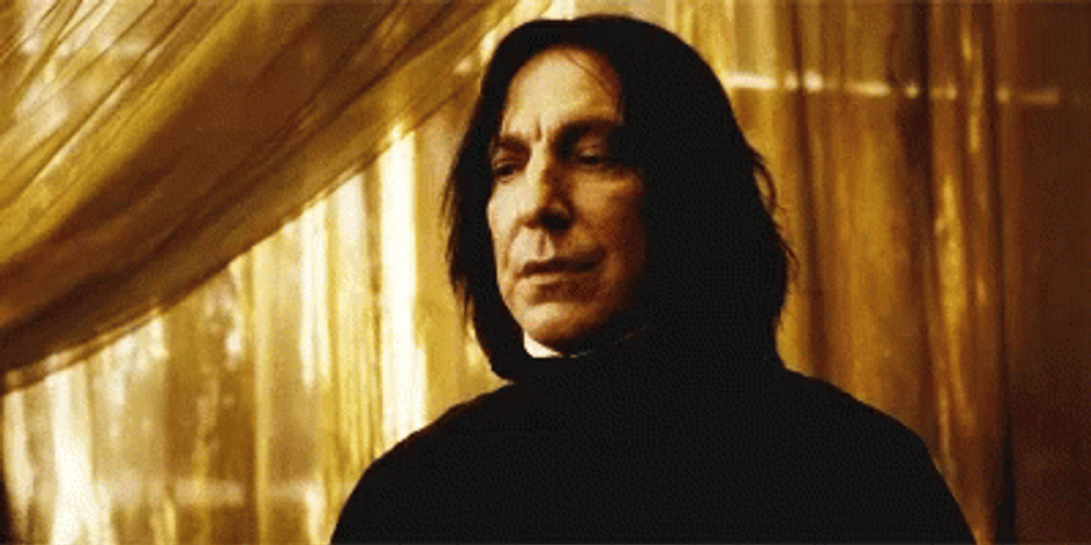 Severus Snape Staring Leaving GIF